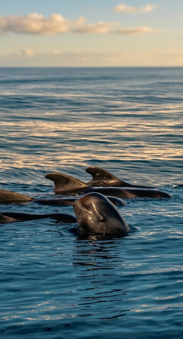 Short-finned pilot whale Globicephala macrorhynchus off the coast of Tenerife